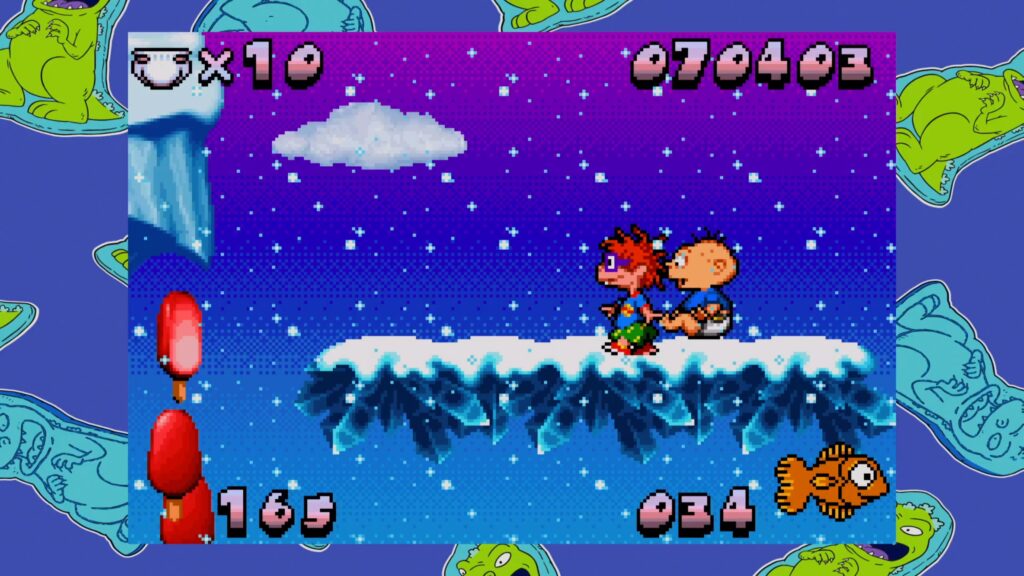 Castle Capers Snowy level with Chuckie and Tommy