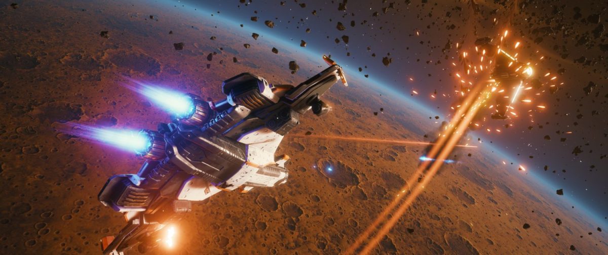 Everspace, space, flight sim, battle