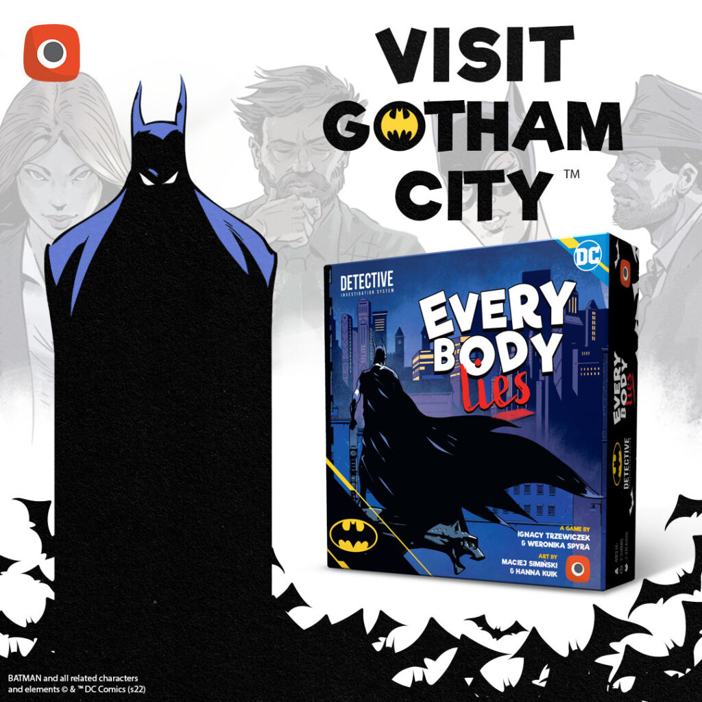 Batman: Everybody Lies Board Game - Crime Solving Deduction Game For 2-4 Players (Ages 14+)