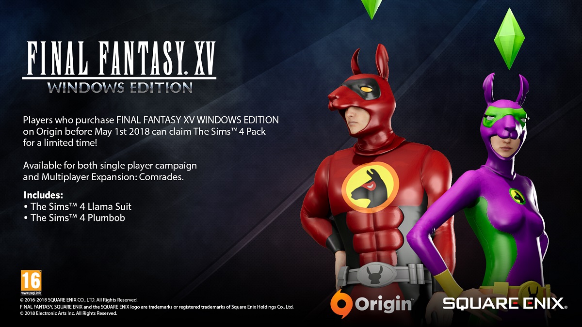 Final Fantasy XV Windows Edition The Sims 4